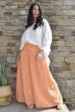 Marina Chalk Stripe Palazzo Pant Sunset -